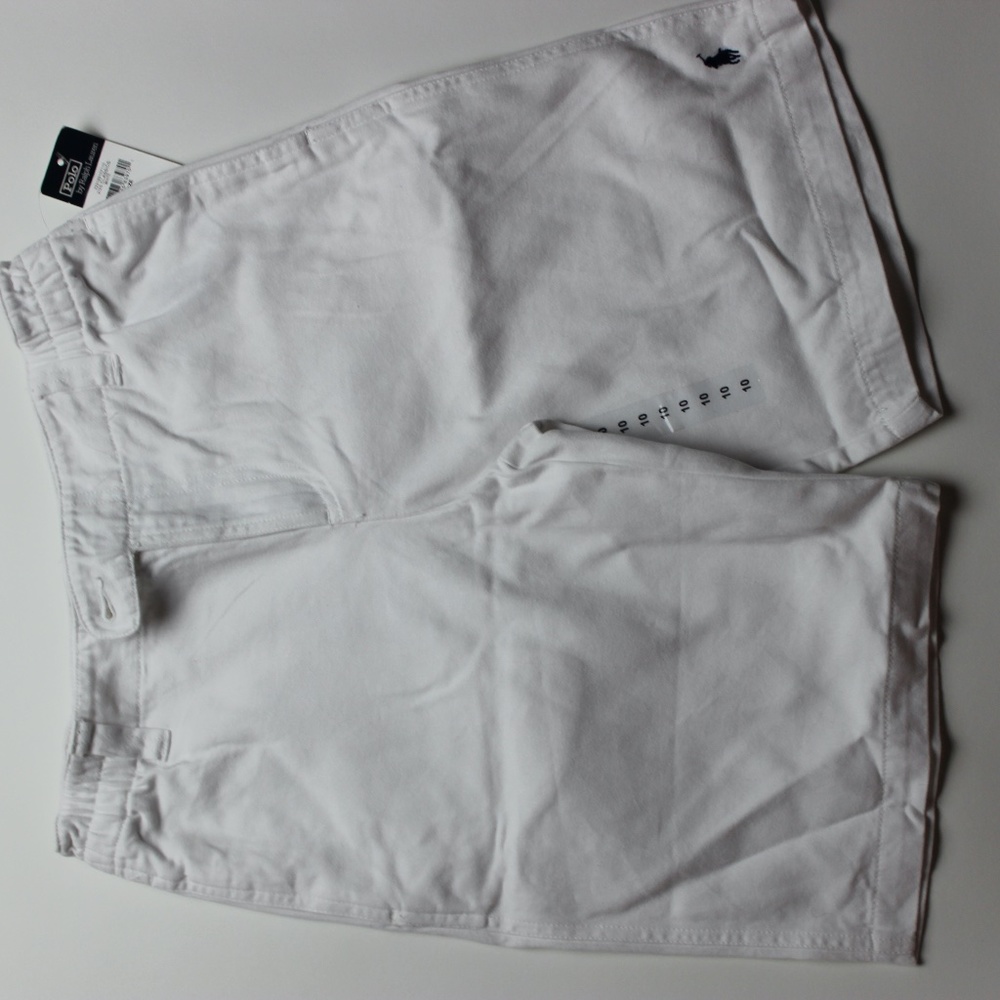 NWT Ralph Lauren Boys Classic Shorts White Sz10